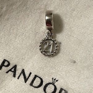 PANDORA 21 Dangle Charm *Retired*